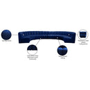 Manufacturer Color_Navy -- Infinity 178" Navy Velvet Upholstered 8 pc Modular Sectional IMAGE 12