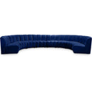  Manufacturer Color_Navy -- Infinity 178" Navy Velvet Upholstered 8 pc Modular Sectional IMAGE 1