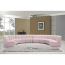  Manufacturer Color_Pink -- Infinity 178" Pink Velvet Upholstered 8 pc Modular Sectional IMAGE 2