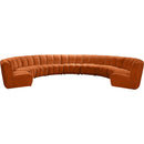 Meridian Infinity Fabric 9 pc Sectional 638Cognac-9PC IMAGE 1
