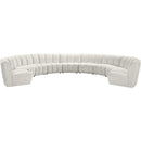 Meridian Infinity Fabric 9 pc Sectional 638Cream-9PC IMAGE 1