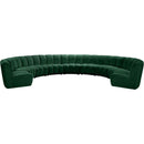 Meridian Infinity Fabric 9 pc Sectional 638Green-9PC IMAGE 1