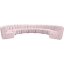 Meridian Infinity Fabric 9 pc Sectional 638Pink-9PC IMAGE 1