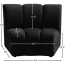  Manufacturer Color_Black -- Meridian Infinity Stationary Fabric Chair IMAGE 7