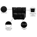  Manufacturer Color_Black -- Meridian Infinity Stationary Fabric Chair IMAGE 8