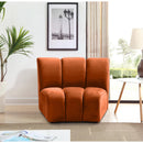  Manufacturer Color_Cognac -- Infinity Cognac Velvet Upholstered Modular Chair IMAGE 2