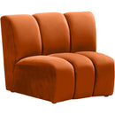  Manufacturer Color_Cognac -- Infinity Cognac Velvet Upholstered Modular Chair IMAGE 3