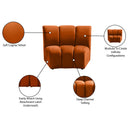  Manufacturer Color_Cognac -- Infinity Cognac Velvet Upholstered Modular Chair IMAGE 8
