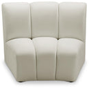  Manufacturer Color_Cream -- Infinity Cream Velvet Upholstered Modular Chair IMAGE 1