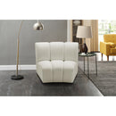  Manufacturer Color_Cream -- Infinity Cream Velvet Upholstered Modular Chair IMAGE 2