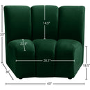  Manufacturer Color_Green -- Infinity Green Velvet Upholstered Modular Chair IMAGE 7