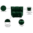  Manufacturer Color_Green -- Infinity Green Velvet Upholstered Modular Chair IMAGE 8