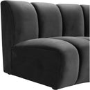  Manufacturer Color_Grey -- Infinity Grey Velvet Upholstered Modular Chair IMAGE 5