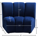  Manufacturer Color_Navy -- Infinity Navy Velvet Upholstered Modular Chair IMAGE 7