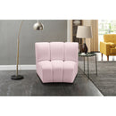  Manufacturer Color_Pink -- Infinity Pink Velvet Upholstered Modular Chair IMAGE 2