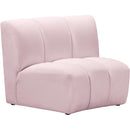  Manufacturer Color_Pink -- Infinity Pink Velvet Upholstered Modular Chair IMAGE 3