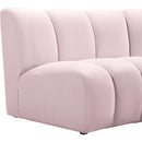  Manufacturer Color_Pink -- Infinity Pink Velvet Upholstered Modular Chair IMAGE 6