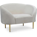  Manufacturer Color_Cream -- Meridian Ritz Stationary Fabric Chair IMAGE 1