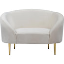  Manufacturer Color_Cream -- Meridian Ritz Stationary Fabric Chair IMAGE 3