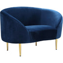 Meridian Ritz Stationary Fabric Chair 659Navy-C IMAGE 1