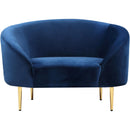  Manufacturer Color_Navy -- Ritz Navy Velvet Upholstered Chair IMAGE 3