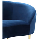  Manufacturer Color_Navy -- Ritz Navy Velvet Upholstered Chair IMAGE 5