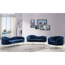  Manufacturer Color_Navy -- Ritz Navy Velvet Upholstered Chair IMAGE 7