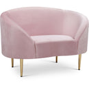  Manufacturer Color_Pink -- Ritz Pink Velvet Upholstered Chair IMAGE 1