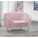  Manufacturer Color_Pink -- Ritz Pink Velvet Upholstered Chair IMAGE 2