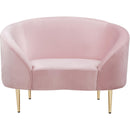  Manufacturer Color_Pink -- Ritz Pink Velvet Upholstered Chair IMAGE 3