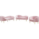  Manufacturer Color_Pink -- Ritz Pink Velvet Upholstered Chair IMAGE 6