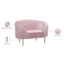  Manufacturer Color_Pink -- Ritz Pink Velvet Upholstered Chair IMAGE 9