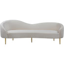  Manufacturer Color_Cream -- Meridian Ritz Stationary Fabric Sofa IMAGE 3