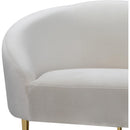 Manufacturer Color_Cream -- Meridian Ritz Stationary Fabric Sofa IMAGE 5