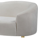  Manufacturer Color_Cream -- Meridian Ritz Stationary Fabric Sofa IMAGE 6
