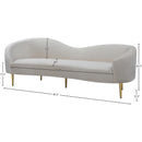  Manufacturer Color_Cream -- Meridian Ritz Stationary Fabric Sofa IMAGE 9
