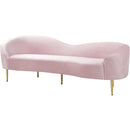 Meridian Ritz Stationary Fabric Sofa 659Pink-S IMAGE 1