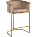  Color_Beige/ Gold -- Meridian Donatella Counter Height Stool IMAGE 1