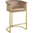  Color_Beige/ Gold -- Meridian Donatella Counter Height Stool IMAGE 1