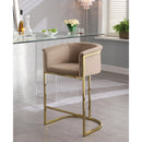  Color_Beige/ Gold -- Meridian Donatella Counter Height Stool IMAGE 2