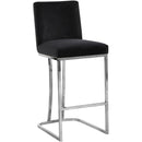  Color_Black/ Chrome -- Meridian Heidi Counter Height Stool IMAGE 1