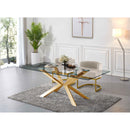  Color_Cream/ Gold -- Gianna Cream Velvet Upholstered Dining Chair IMAGE 2