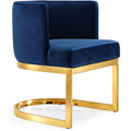  Color_Navy -- Gianna Navy Velvet Upholstered Dining Chair IMAGE 1