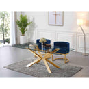  Color_Navy -- Gianna Navy Velvet Upholstered Dining Chair IMAGE 2