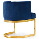  Color_Navy -- Gianna Navy Velvet Upholstered Dining Chair IMAGE 3