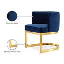  Color_Navy -- Gianna Navy Velvet Upholstered Dining Chair IMAGE 6