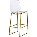  Color_Gold/ Transparent -- Meridian Lumen Counter Height Stool IMAGE 3