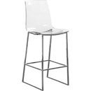 Color_Chrome/ Transparent -- Lumen Chrome Lucite And Metal Counter Stool IMAGE 1