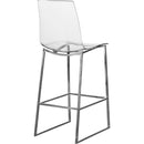  Color_Chrome/ Transparent -- Lumen Chrome Lucite And Metal Counter Stool IMAGE 3