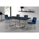  Color_Navy -- Heidi Navy Velvet Upholstered Dining Chair IMAGE 2